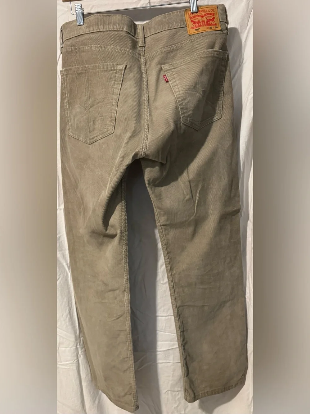 Levi's 505 Men's Corduroy Pants in tan tone
